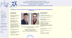Desktop Screenshot of gestalttherapie-augsburg.de